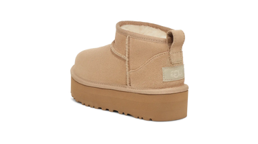 UGG Classic Ultra Mini Platform Boot Sand (Kids) Next Step