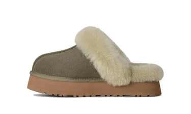 UGG Disquette Slipper Moss Green Muted Brass Next Step