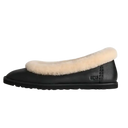 UGG Zora Leather Ballet Flat Black