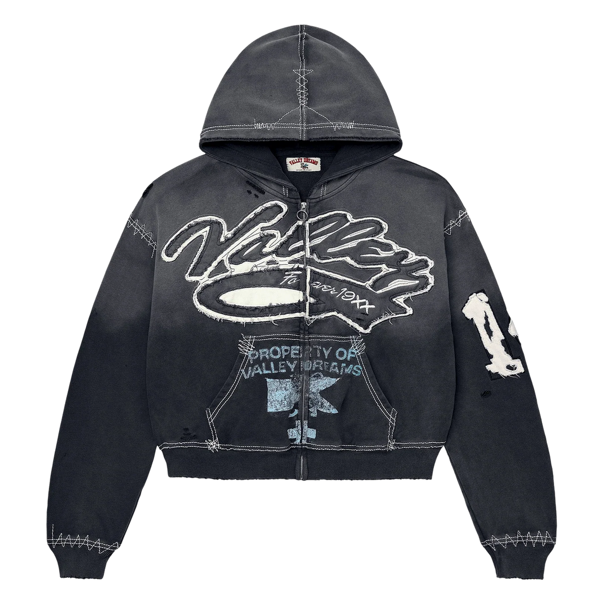 Vale Forever Religion Zip Up Hoodie Black