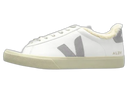 Veja Campo Fured Leather White Light Grey