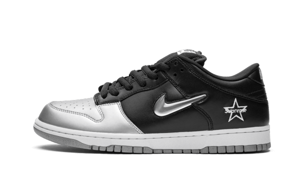 Nike SB Dunk Low Supreme Jewel Swoosh Silver Next Step