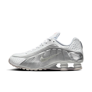 Nike Shox R4 White Bright Crimson Metallic Silver