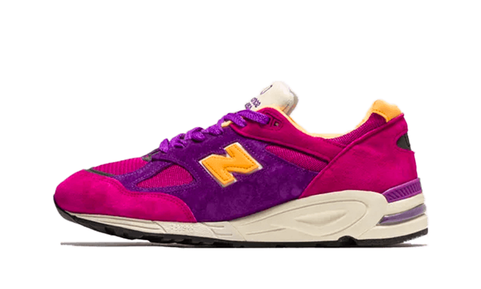 New Balance 990v2 Made In USA Teddy Santis Purple Yellow Next Step