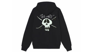 Stussy Surf Skate Skull Hoodie Black