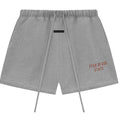 Pantalón corto Fear of God Essentials FW24 gris jaspeado - vista frontal