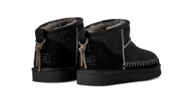 UGG Classic Ultra Mini Biarritz Boot Black Next Step