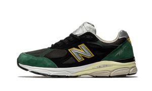 New Balance 990 V3 Black Green Yellow