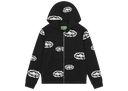 Denim Tears x Corteiz Cotton Wreath Zip Hoodie Black