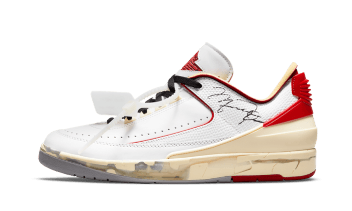 Air Jordan 2 Retro Low SP Off-White White Red Next Step